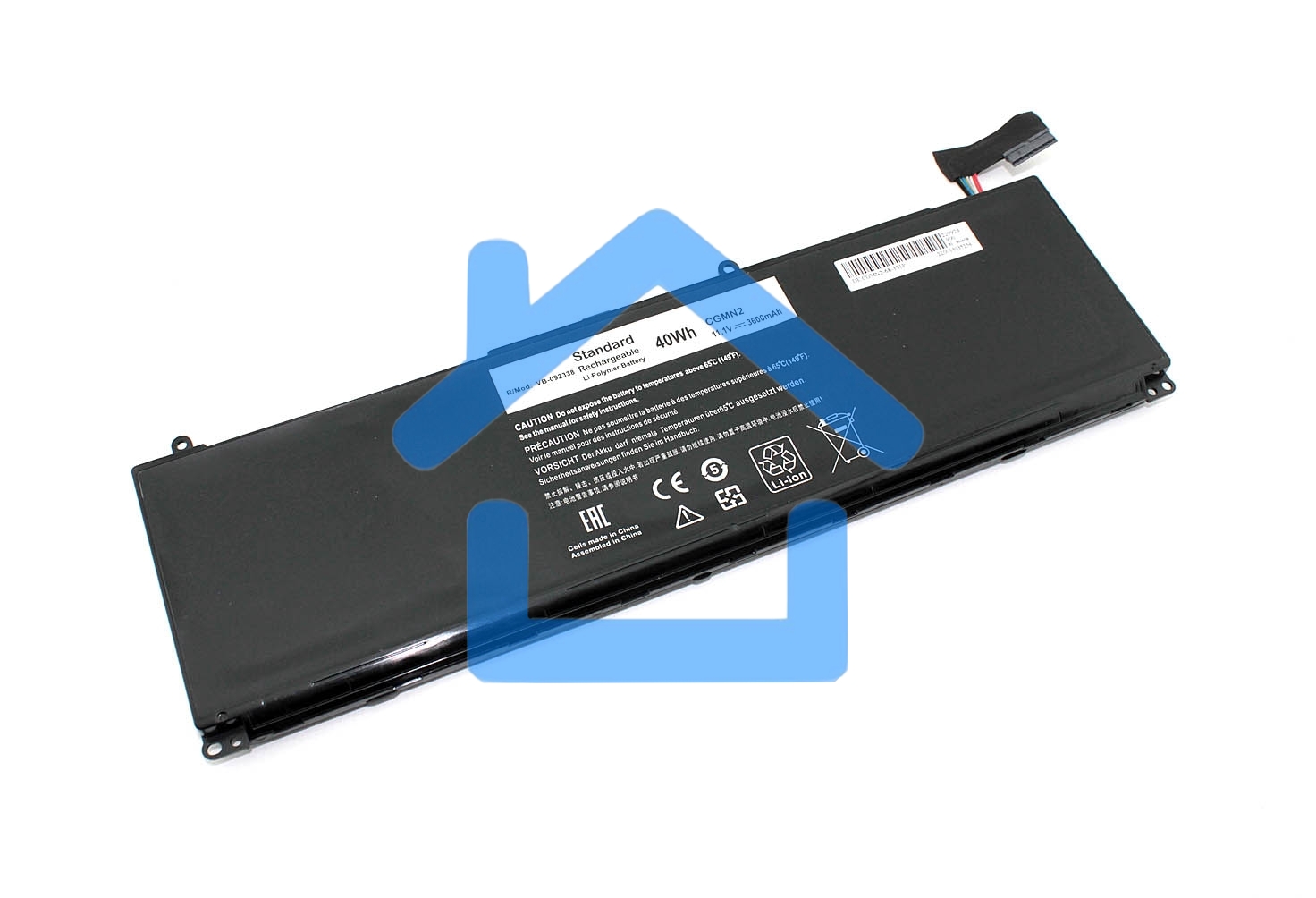 Аккумуляторная батарея для ноутбука Dell Inspiron 11 3000 (N33WY) 11.1V 3600mAh OEM