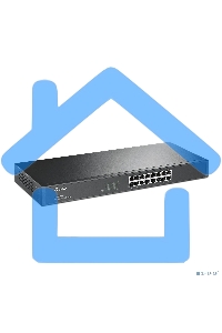 Коммутатор TP-Link SMB TL-SG1016 Коммутатор 16-port Gigabit Switch, 1U 19-inch rack-mountable steel case