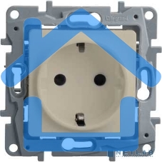 Розетка 2К+З винты, сл. кость ETIKA 