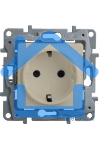 Розетка 2К+З винты, сл. кость ETIKA 