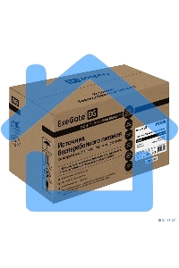 Источник бесперебойного питания ExeGate EX292764RUS SpecialPro UNB-600.LED.AVR.2SH.RJ.USB 600VA/360W, LED, AVR, 2*Schuko, RJ45/11, USB, черный