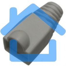 Защитные колпачки для кабеля 6,0мм cat.5, на соединение коннектора с кабелем, серый, 100 шт. в пчк