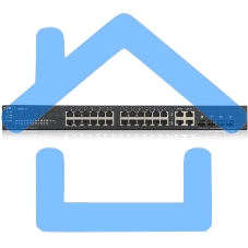 Коммутатор ZYXEL GS1920-24v2 Hybrid Smart switch Zyxel Nebula Flex, 24xGE, 4xCombo (SFP/RJ-45), silent (fanless), Standalone / cloud management