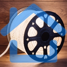 Лента светодиодная Neon-night 220 В, 6.5x15 мм, IP67, SMD 3014, 240 LED/m, цвет свечения теплый белый, 100 м