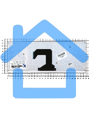 Клавиатура для ноутбука Lenovo IdeaPad U410 черная с серебристой рамкой