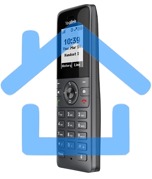 Телефон DECT-трубка Yealink W71H, экран 1.8