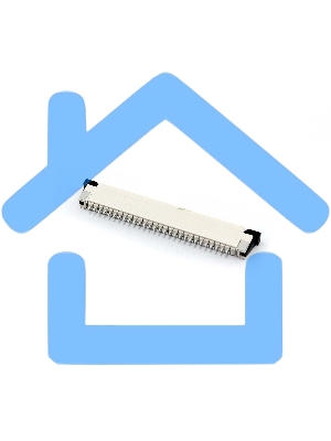 Разъем FPC Half Coverage Bottom Contact 1.0K-BX-28PWB 28 pin высота 2мм шаг 1мм