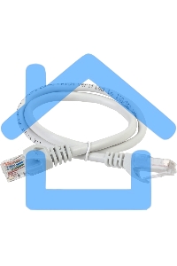 Коммутационный шнур ITK PC01-C5EU-02M (патч-корд), кат.5Е UTP, 0,2м, серый