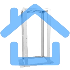 Стойка двухрамная ЦМО СТК-С-45.2.1000 45U 560ммX1280мм направл.закл.гайки 480кг серый