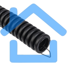 Труба гофрированная из ПНД, с зондом, черная, Ø16 мм, (бухта 50 м/уп.) Rexant