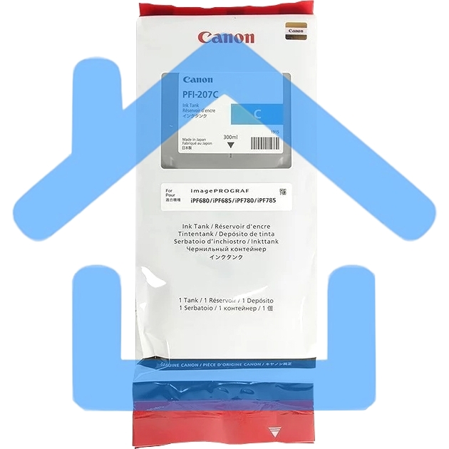 Картридж струйный Canon PFI-207 C голубой для для iPF680/685/780/785 300ml (8790B001)