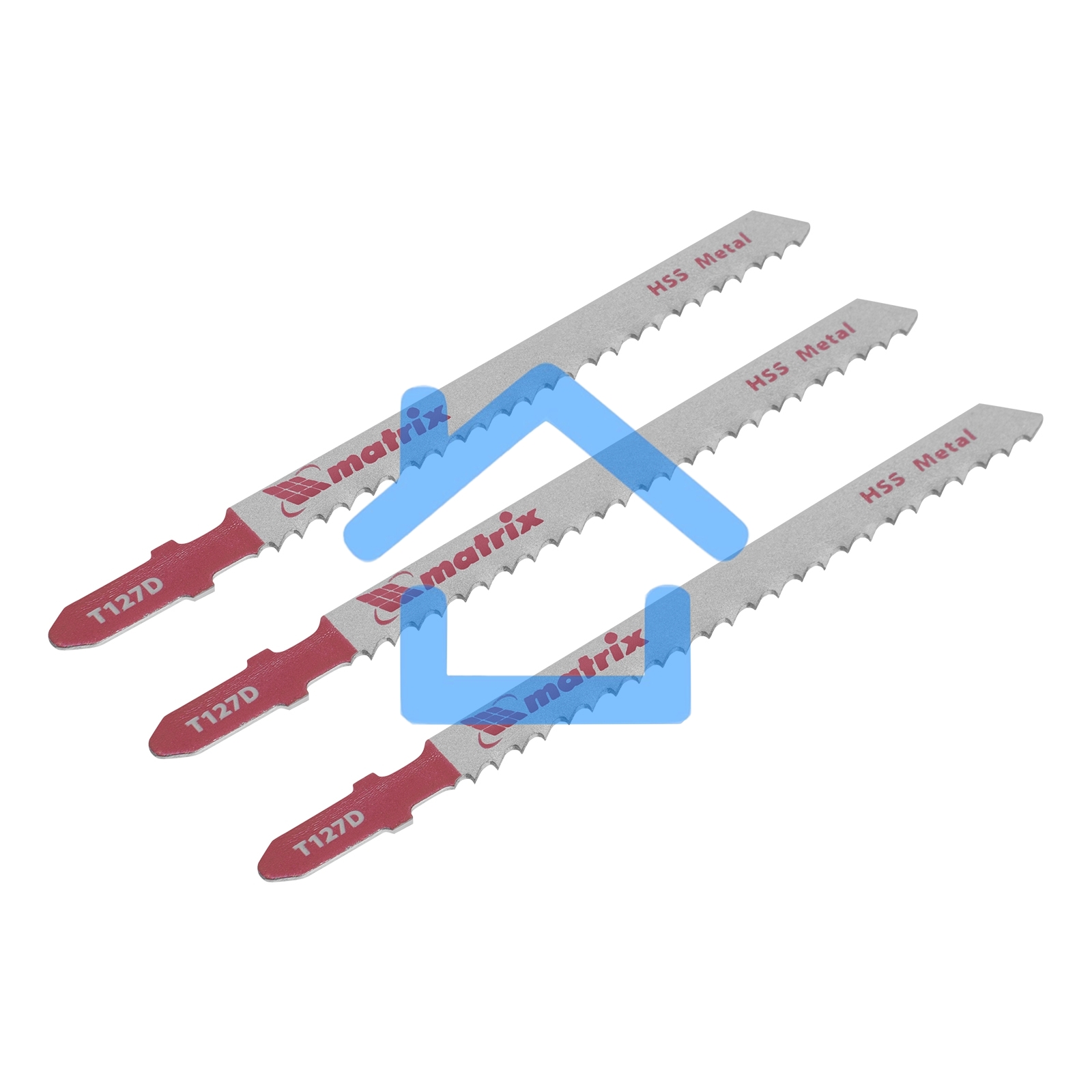 Полотна для электролобзика Matrix по металлу, 3 шт. T127D, 75 х 3мм, HSS