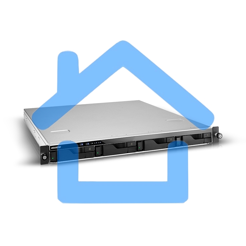 Сетевой накопитель ASUSTOR AS6504RS 4Bay/Intel Atom C3538, 2.1GHz/8Gb DDR4/noHDD,LFF(HDD,SSD),/2x1GbE(LAN)/4xUSB3.2; 90IX01G0-BW3S00