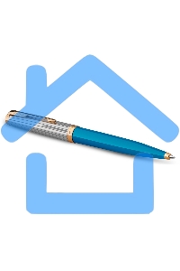 Ручка шариковая Parker 51 Premium (CW2169080) Turquoise GT M, черные чернила, подарочная коробка