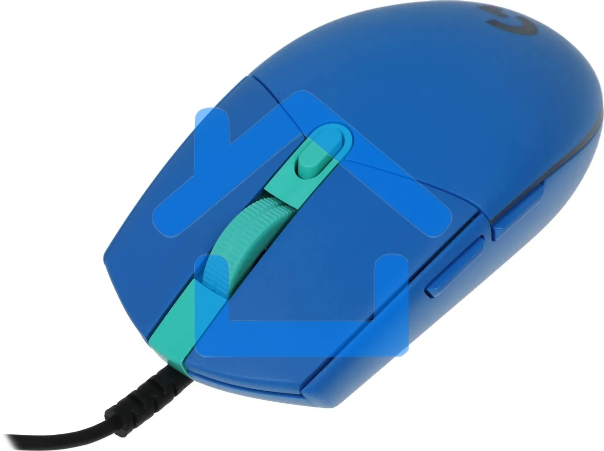 Мышь проводная Logitech G102 LIGHTSYNC синий, 8000 dpi, USB, кнопки - 6