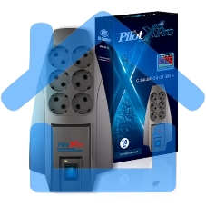 Сетевой фильтр Pilot X-Pro 3м (6 розеток) серый (коробка)