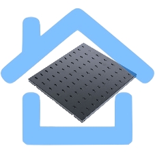 Полка перфорированная, глубина 620 мм, черный (СВ-62-9005)