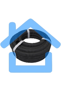 Труба гофрированная из ПНД, с зондом, черная, Ø16 мм, (бухта 50 м/уп.) Rexant