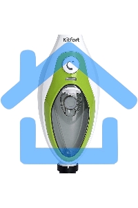 Швабра паровая Kitfort KT-1004-2 1500Вт зеленый/белый