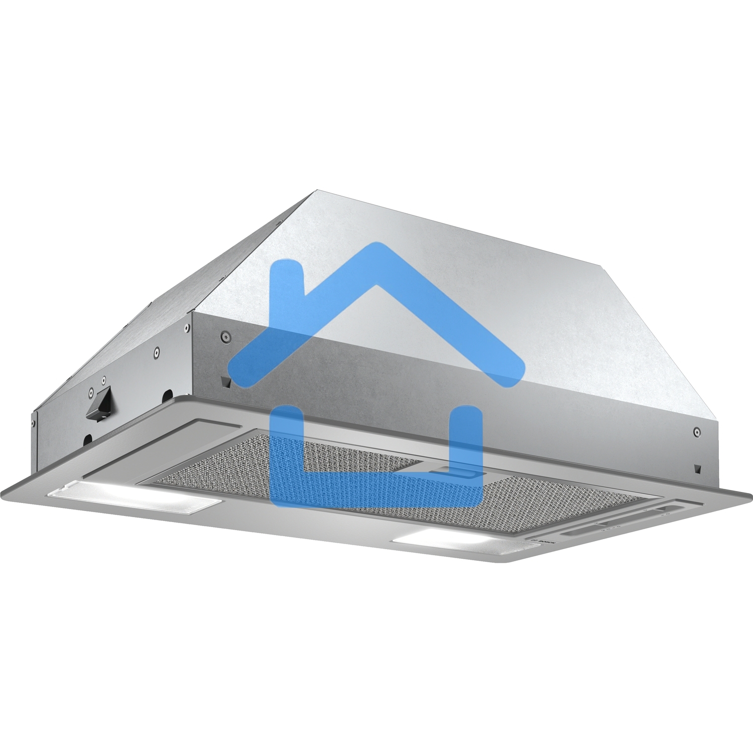 Вытяжка встраиваемая Bosch DLN52AA70 нержавеющая сталь, 53.4 см, 302 куб. м/ч, 65 дБ