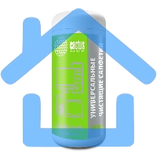 Салфетки влажные Cactus CS-ASC100 антибактериальные (100лист.) спиртовые