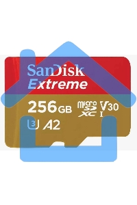 Флеш карта microSD 256GB SanDisk microSDXC Class 10 UHS-I A2 C10 V30 U3 Extreme 190MB/s