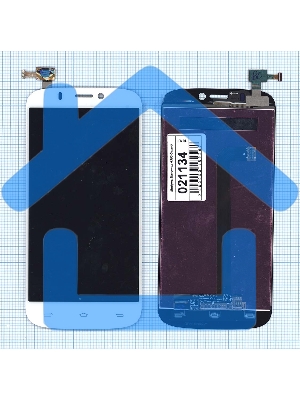 Дисплей для Micromax A300 Canvas Gold белый