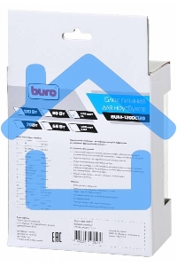 Блок питания Buro BUM-1200C120 ручной 120W 15V-24V 8-connectors 6A 1xUSB 1A от прикуривателя