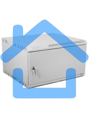 Шкаф телеком. настенный разборный 6U (600х350) дверь металл (ШРН-Э-6.350.1) (1 коробка)