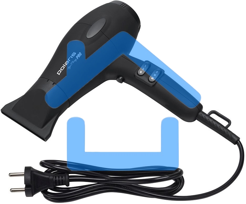 Фен Polaris PHD2099ACi Argan Therapy PRO черный 2000Вт