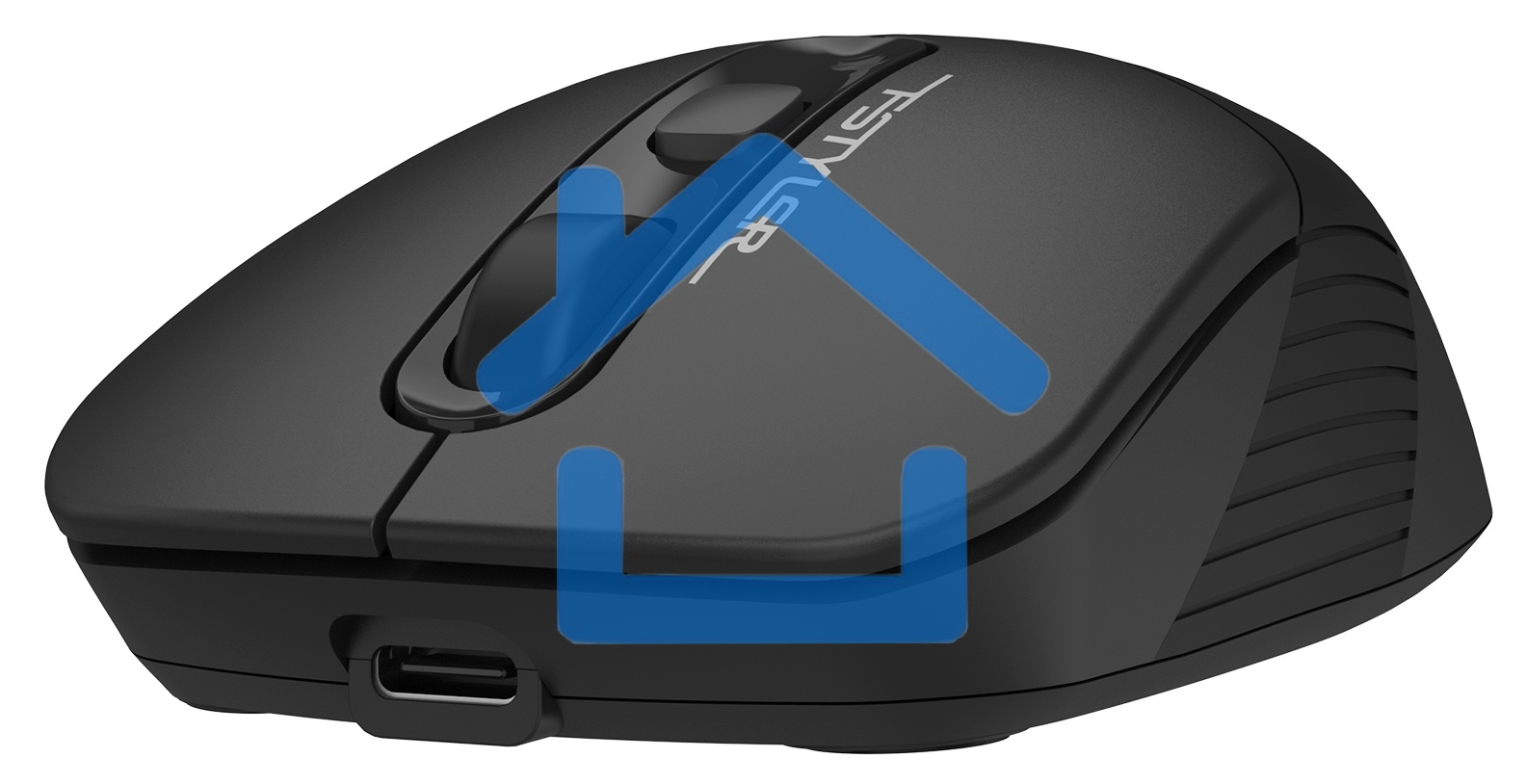Мышь беспроводная A4Tech Fstyler FB10C черный, 2000 dpi, радиоканал, Bluetooth, USB, кнопки - 4