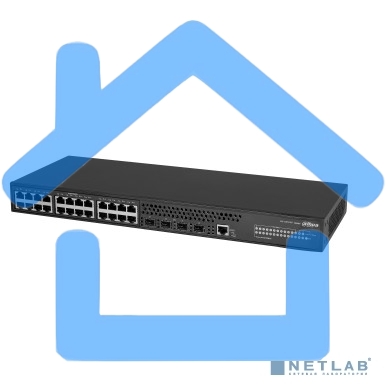 Коммутатор DAHUA 28-портовый управляемый, уровень L3Порты: 24 RJ45 10/100/1000Мбит/с, 4 SFP+ 1000/10000Мбит/с(uplink); питание: 100~240В(AC); грозозащита: до 6кВ