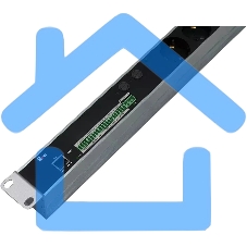 Блок силовых розеток Rem, IEC 60320 С13 х 12, IEC 60320 С19 х 8, вход колодка, 1863х45х60 мм (ВхШхГ), 32А, автомат, алюминий, с мониторингом