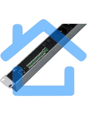 Блок силовых розеток Rem, IEC 60320 С13 х 12, IEC 60320 С19 х 8, вход колодка, 1863х45х60 мм (ВхШхГ), 32А, автомат, алюминий, с мониторингом