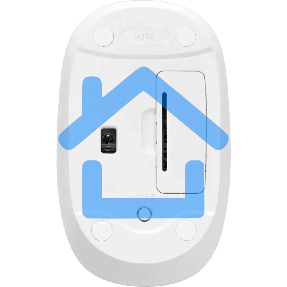 Мышь беспроводная Logitech M196 белый, 1000 dpi, Bluetooth, кнопки - 3