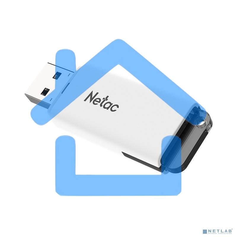 Флешка USB R/W Netac 512Gb U185 NT03U185N-512G-30WH USB3.0 белый
