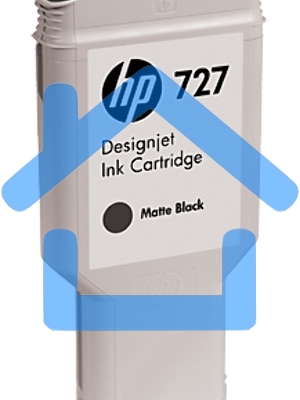 Картридж струйный HP 727 C1Q12A черный матовый, 300мл, для Designjet T920/T1500/T2500