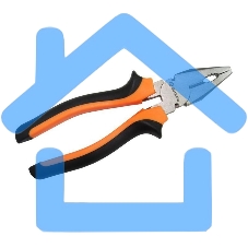 Плоскогубцы ВИХРЬ 160мм.,никелированные,двухкомпонентные рукоятки