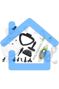 Швабра паровая Kitfort KT-1004-2 1500Вт зеленый/белый