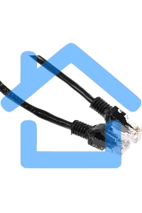 Патч-корд UTP Cablexpert кат.5e 0.25м, литой, многожильный черный