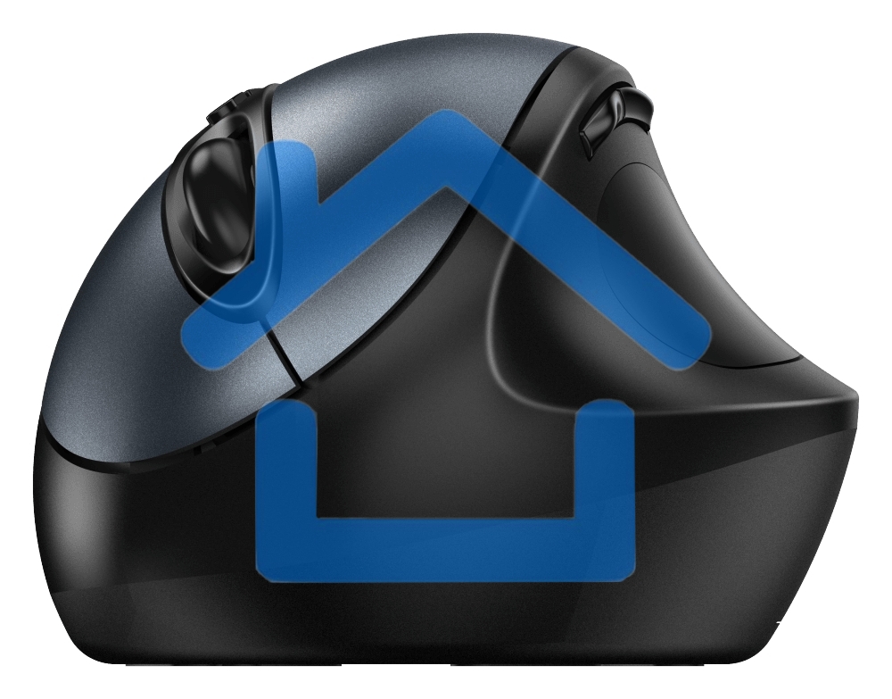 Мышь беспроводная Genius Ergo 8300S серый, 1600 dpi, радиоканал, USB, кнопки - 7