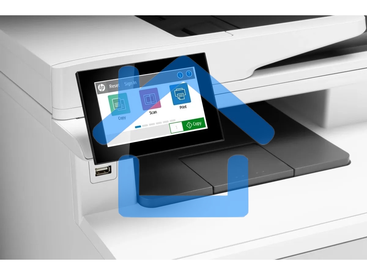МФУ лазерное HP Color LaserJet Pro M480f (3QA55A), A4, цветной, печ. до 27 стр/мин., скан. до 29 стр/мин. (ч/б) 20 стр/мин. (цвет), 600 x 600 dpi, USB, RJ-45, Air Print, Mopria