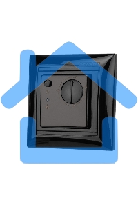 Терморегулятор механический RX-308B черный (совместим с Legrand серии Valena) Rexant