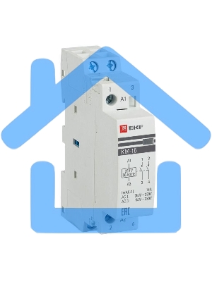 Контактор модульный КМ 16А NО+NC (1 мод.) EKF km-1-16-11