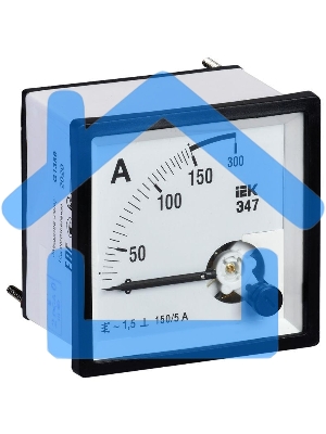 Амперметр Э47 72х72мм 150/5А кл. точн. 1.5 ИЭК IPA10-6-0150-E