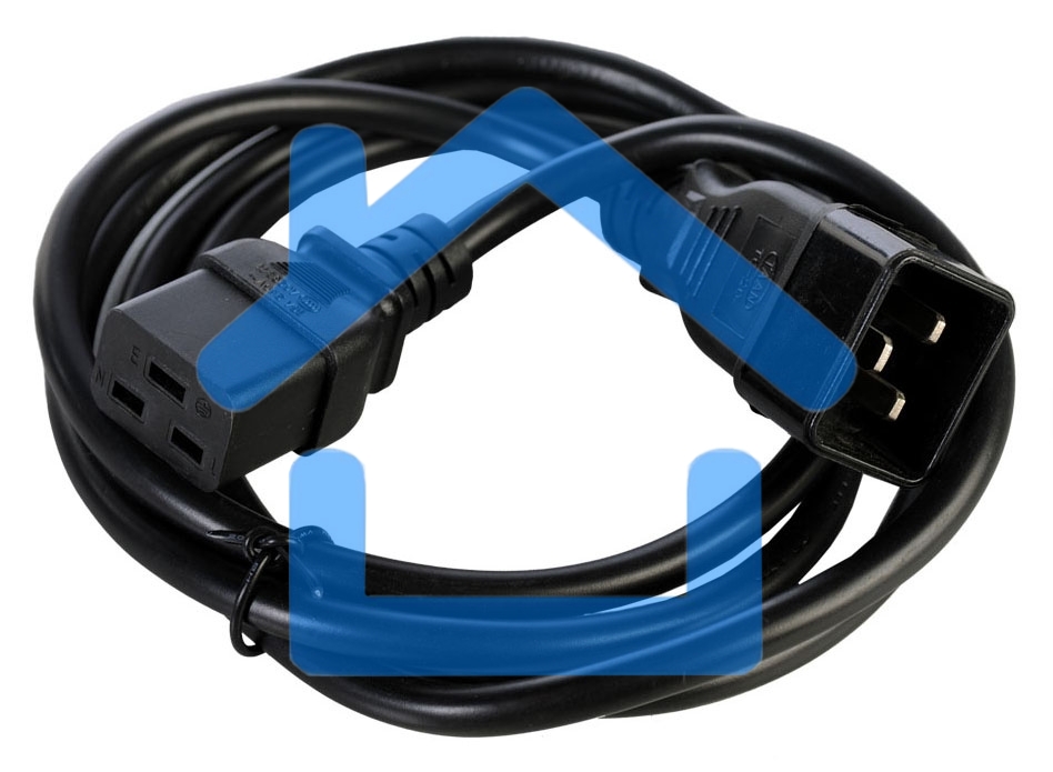 Шнур питания Rem R-16-CORD-C19-S-1.8 C19-Schuko проводник.:3x1.5мм2 1.8м 250В 16А (упак.:1шт) черный