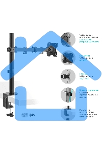 Кронштейн ONKRON D121E для монитора 13