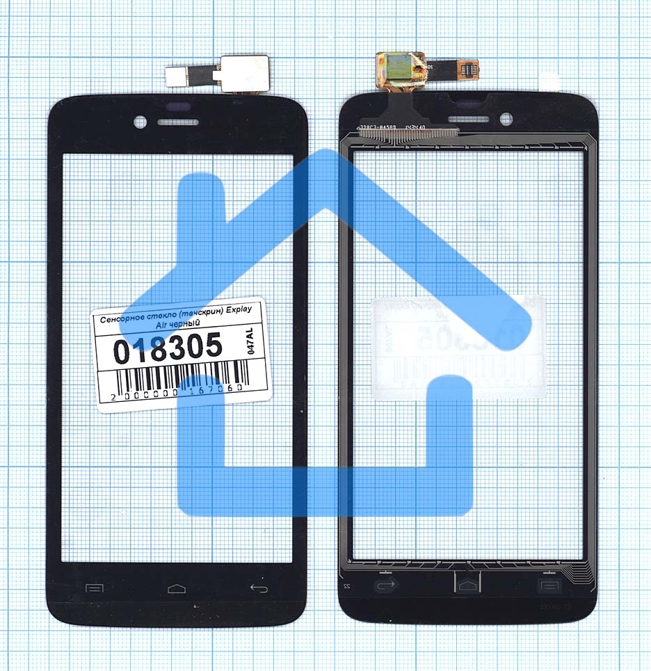 Сенсорное стекло (тачскрин) для Explay Air, черное