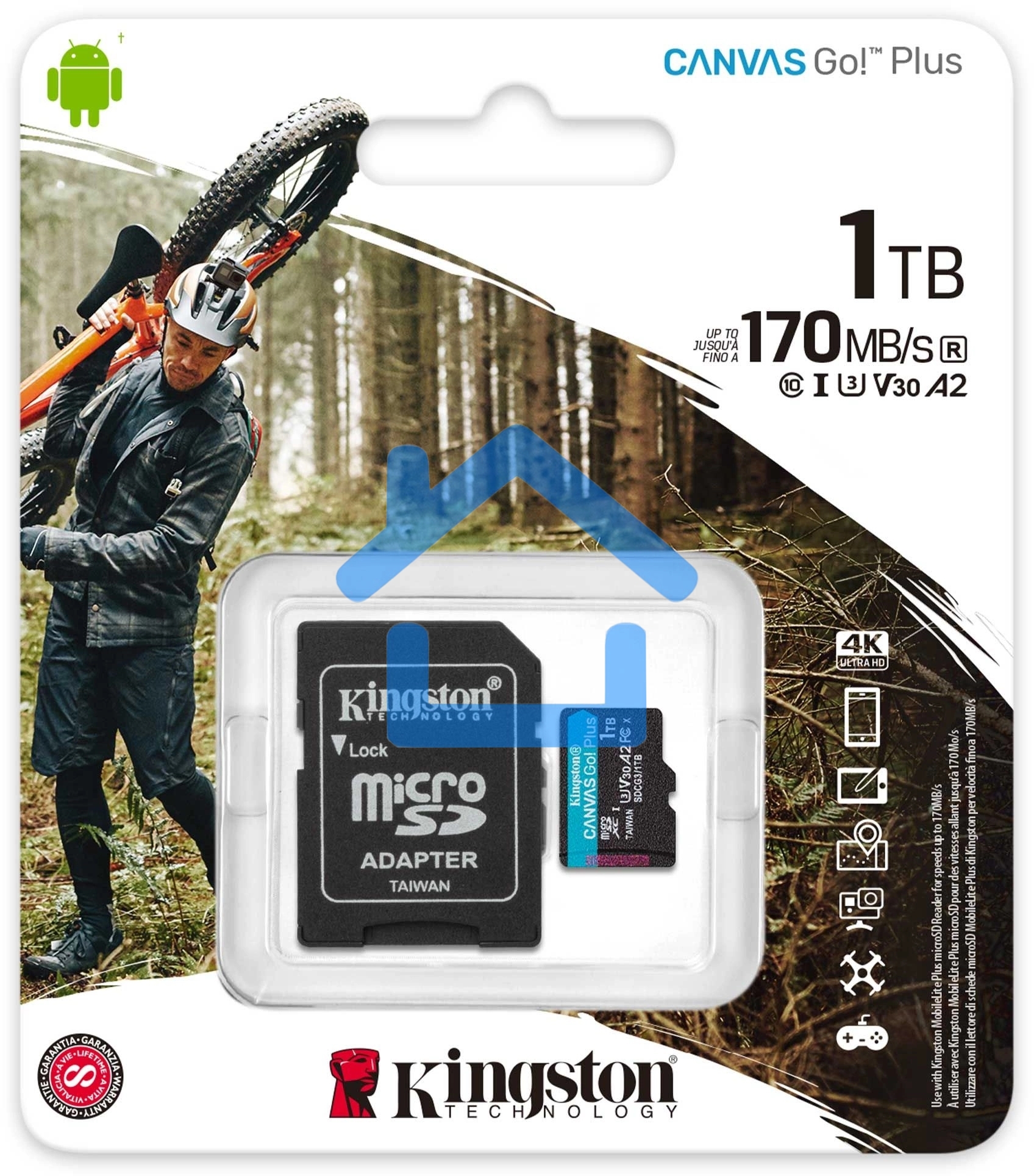Флеш карта Kingston 1Tb microSDXC Canvas Go Plus 170R A2 U3 V30 Card + ADP/ Kingston 1Tb microSDXC Canvas Go Plus 170R A2 U3 V30 Card + ADP
