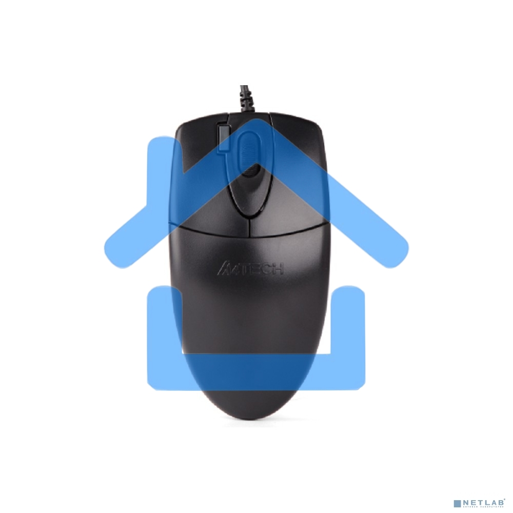 Мышь проводная A4Tech OP-620DS черный, 1000 dpi, USB, кнопки - 4